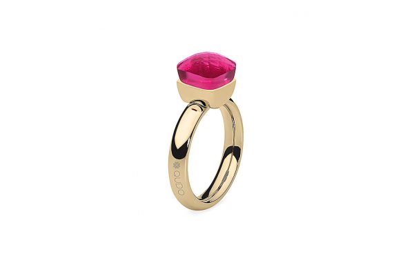 Firenze ring  gold light fuchsia