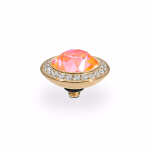 Tondo de luxe 13 mm gold orange glow delite