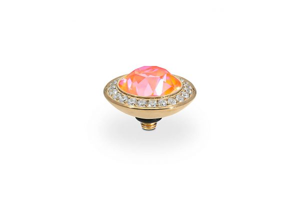 Tondo de luxe 13 mm gold orange glow delite