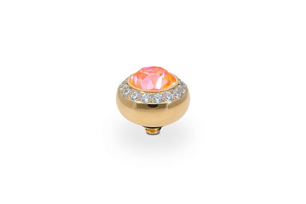 Tondo de luxe 10 mm gold orange glow delite