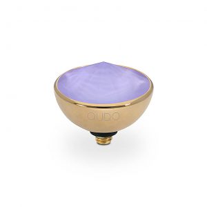 Bottone 13 mm gold lilac