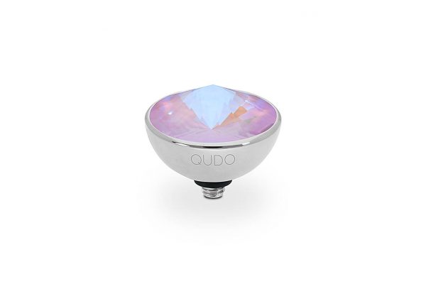 Bottone 13 mm silver lavender delite