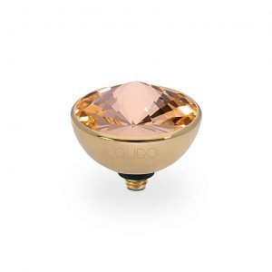 Bottone 13 mm gold light peach