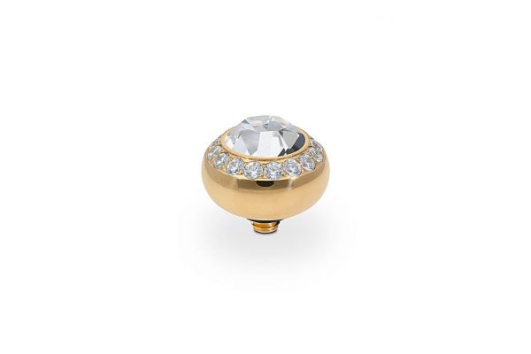 Tondo de luxe 10 mm gold crystal