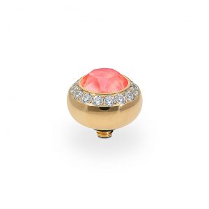 Tondo de luxe 10 mm gold light coral