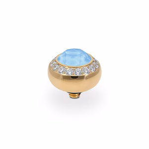 Tondo de luxe 10 mm gold summer blue