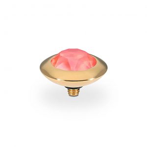 Tondo 13 mm gold light coral