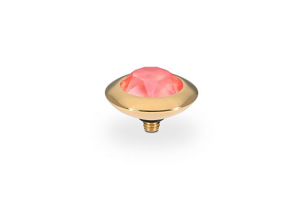 Tondo 13 mm gold light coral