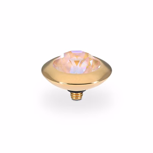 Tondo 13 mm gold dusty pink delite
