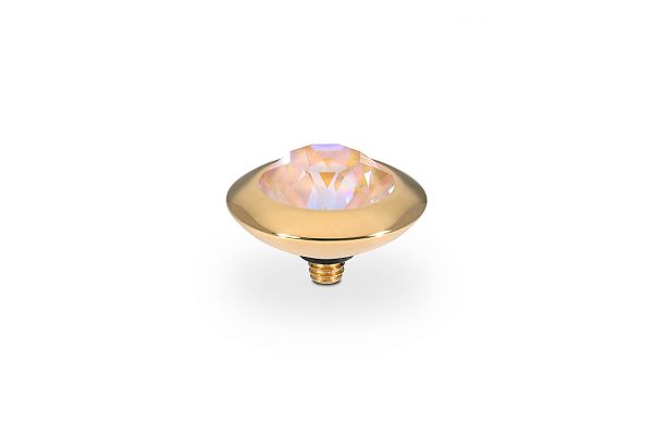 Tondo 13 mm gold dusty pink delite