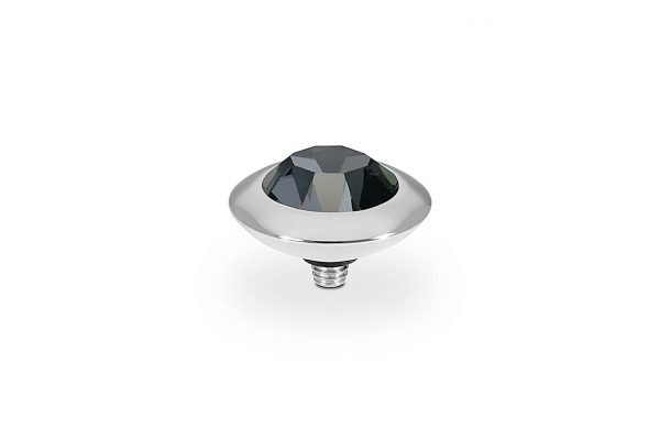 Tondo 13 mm silver jet