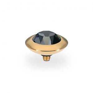 Tondo 13 mm gold jet