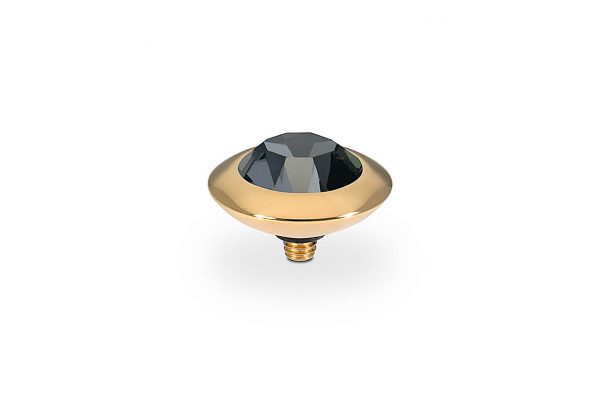Tondo 13 mm gold  jet
