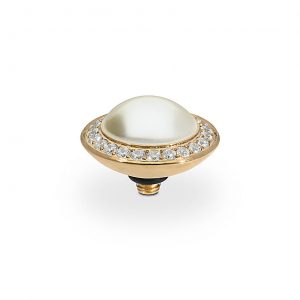 Tondo de luxe 13 mm gold creme pearl