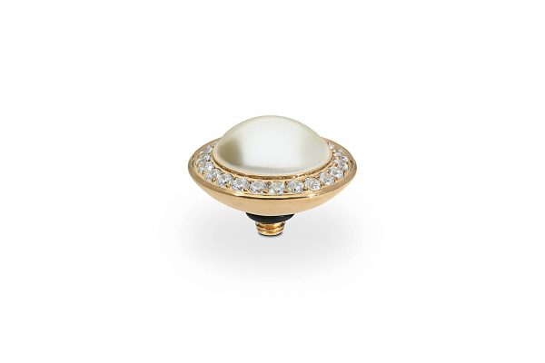 Tondo de luxe 13 mm gold creme pearl
