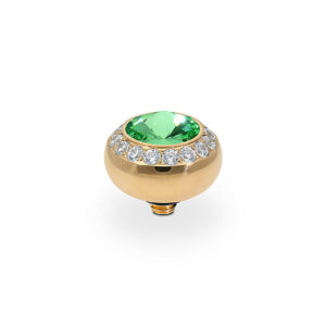 Tondo de luxe 10 mm gold peridot