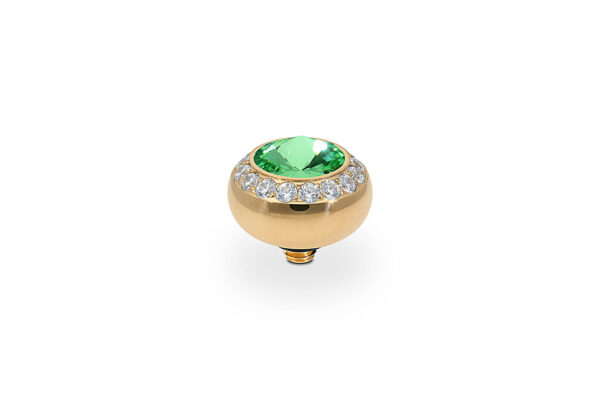 Tondo de luxe 10 mm gold peridot