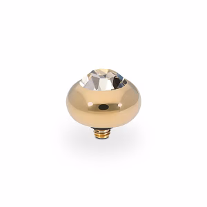 Tondo 10 mm gold , light gold quartz
