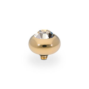 Tondo  10 mm gold , light gold quartz