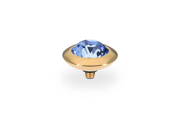 Tondo 13 mm gold light sapphire