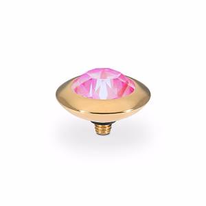 Tondo 13 mm gold lotus pink delite