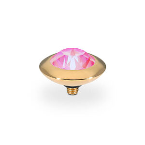 Tondo 13 mm gold lotus pink delite