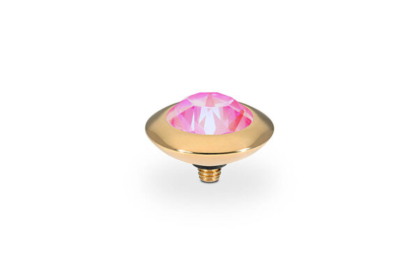 Tondo 13 mm gold lotus pink delite