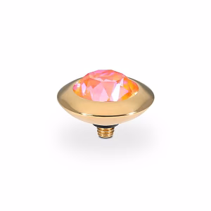 Tondo 13 mm gold orange glow delite
