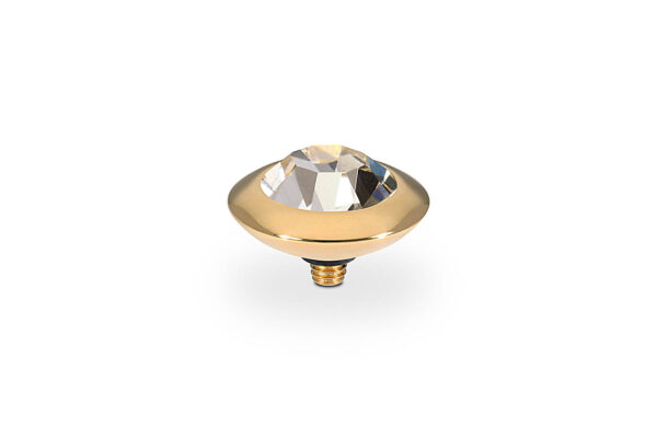 Tondo 13 mm gold light gold quatrz