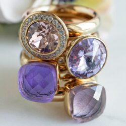 Tondo de luxe 13 mm gold l.amethyst - Afbeelding 2