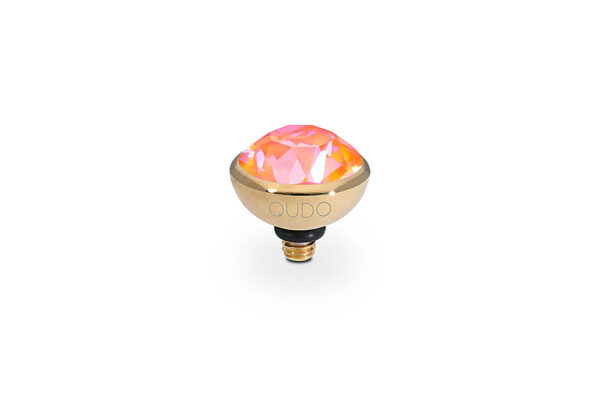 Bottone 10 mm gold orange glow