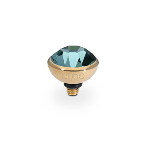 Bottone 10 mm gold smoked sapphire