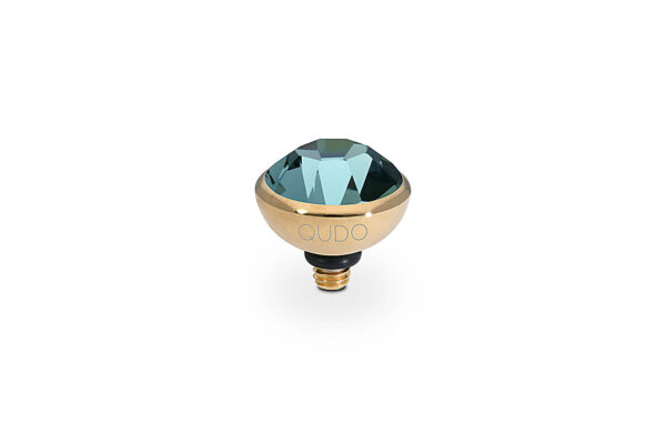 Bottone 10 mm gold smoked sapphire