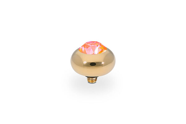 Tondo  10 mm gold , orange glow delite