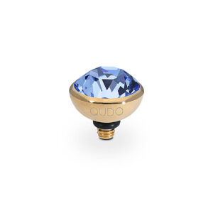 Bottone 10 mm gold light sapphire