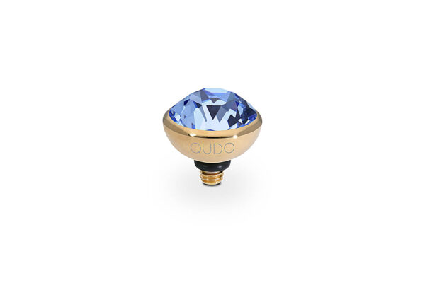 Bottone 10 mm gold light sapphire
