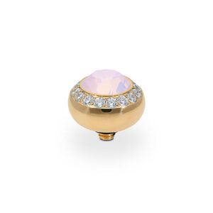 Tondo de luxe 10 mm gold rose opal