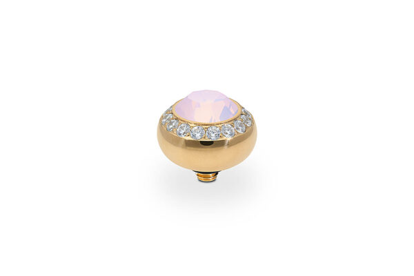 Tondo de luxe 10 mm gold rose opal