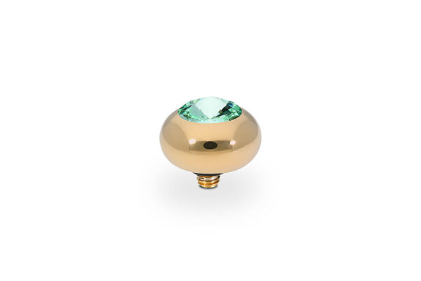 Tondo  10 mm gold ,chrysolite