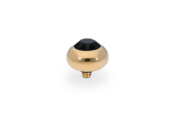 Tondo  10 mm gold , jet