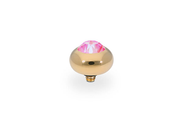 Tondo  10 mm gold , lotus pink delite