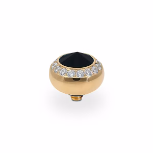 Tondo de luxe 10 mm gold jet hematite