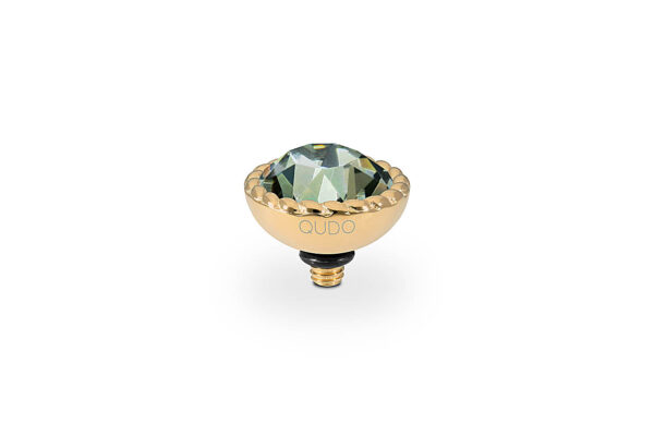Bocconi 11 mm gold black diamond