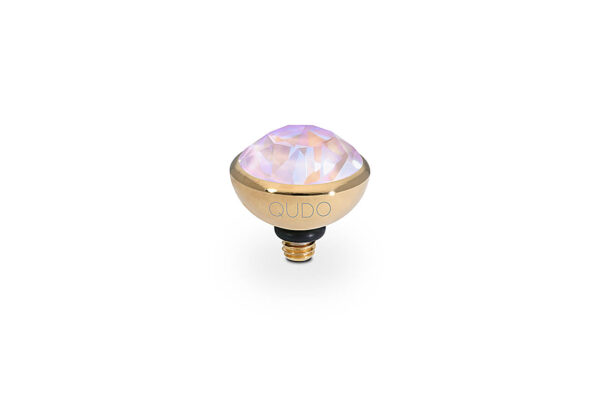Bottone 10 mm gold lavender delite