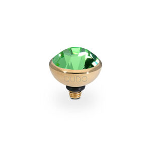 Bottone 10 mm gold peridot