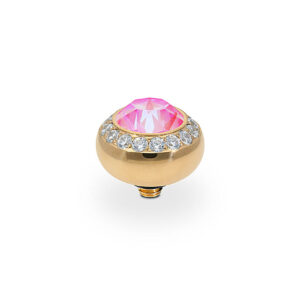 Tondo de luxe 10 mm gold lotus pink delite