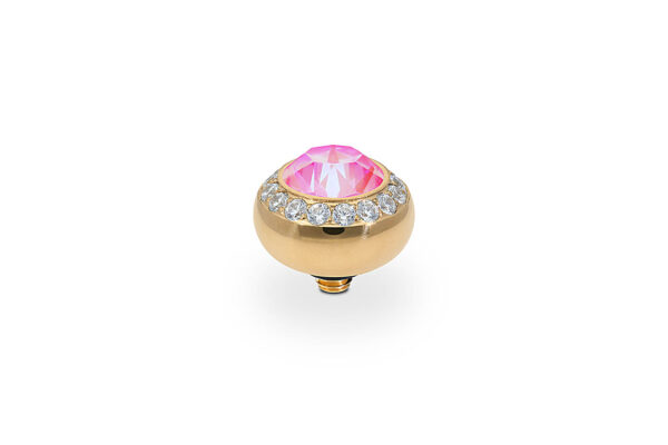 Tondo de luxe 10 mm gold lotus pink delite