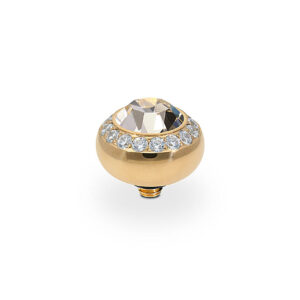 Tondo de luxe 10 mm gold light gold quartz