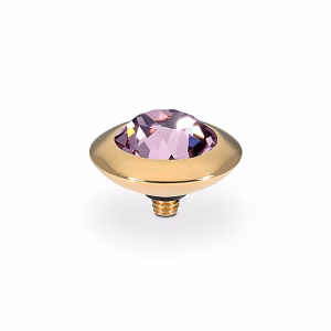 Tondo 13 mm gold light amethyst