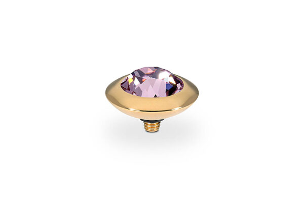 Tondo 13 mm gold light amethyst
